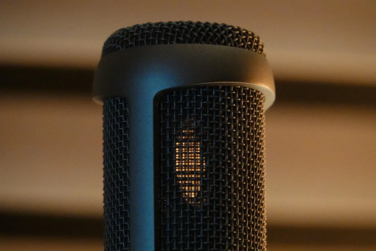 mic, microphone, closeup, music, sound, studio, equipment, broadcasting, brown music, brown microphone. How much to charge for voiceover work for a small operation